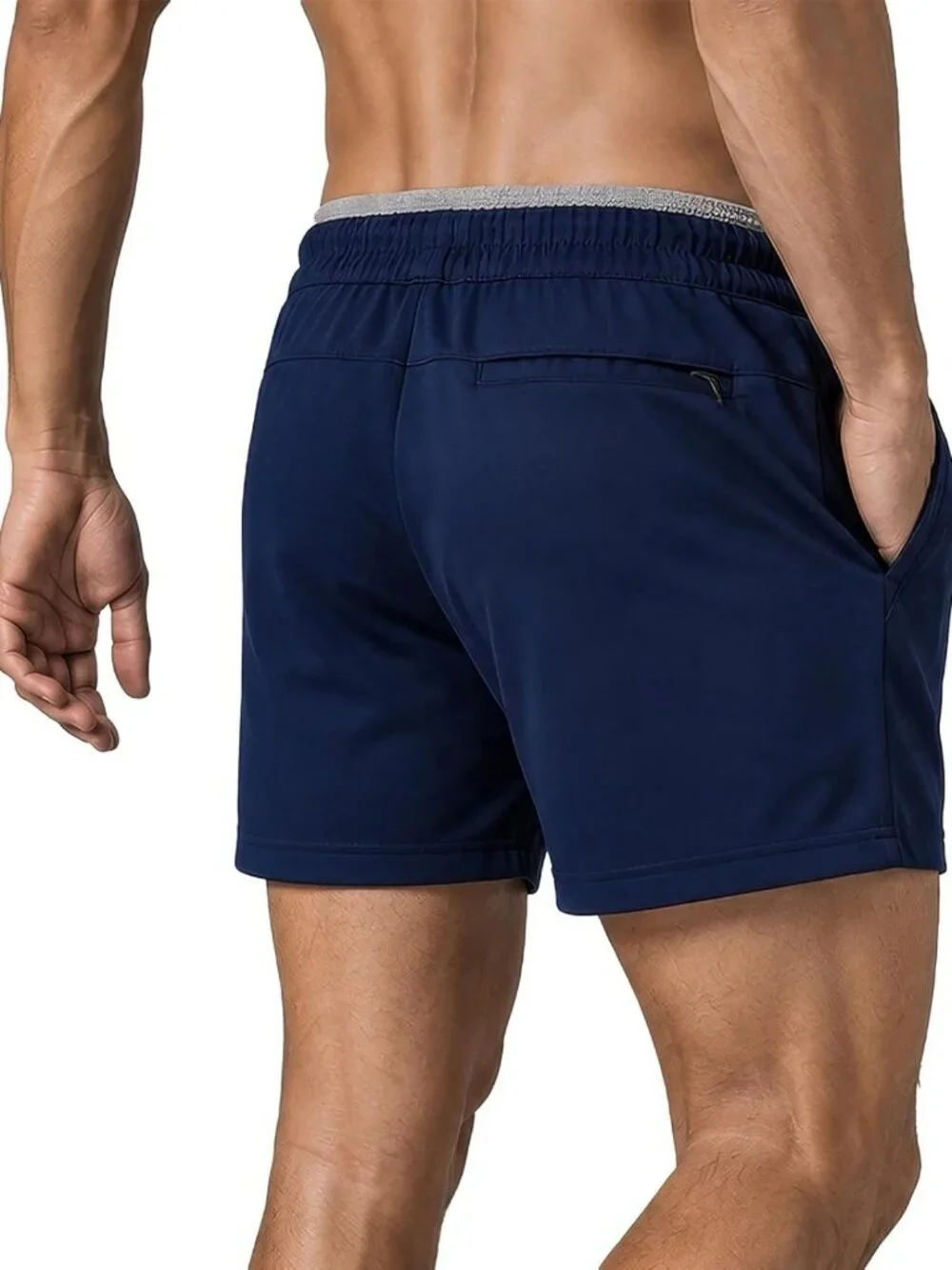Men's Athletic Performance Shorts - Stretch Training Shorts with Pockets